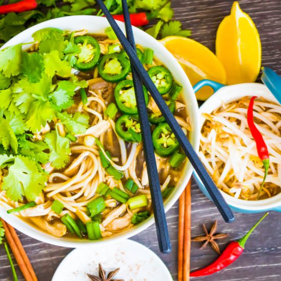 Spicy Chicken Pho Bowl