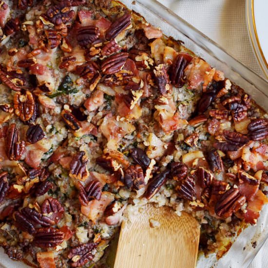 Creamy Beef & “Rice” Casserole