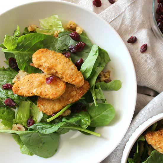 Cranberry Walnut Salad with Chick’n