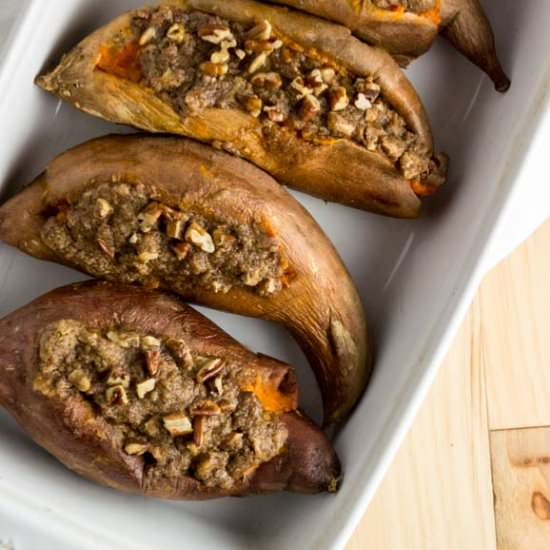 Twice Baked Sweet Potatoes