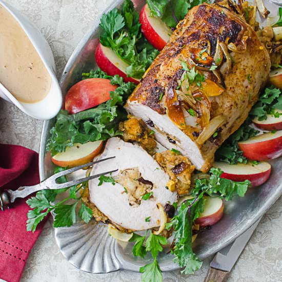 Cherry Apple Stuffed Pork Loin