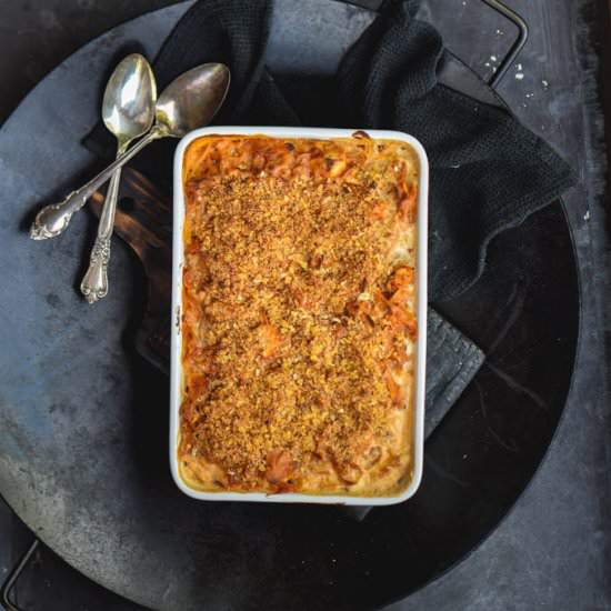 Baked Buffalo Chicken Mac & Cheese