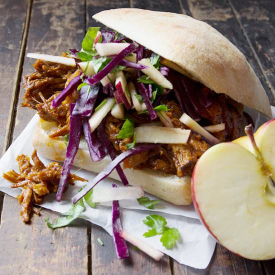 Apple Pulled Pork Sandwich