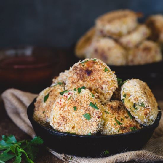 Baked potato croquettes