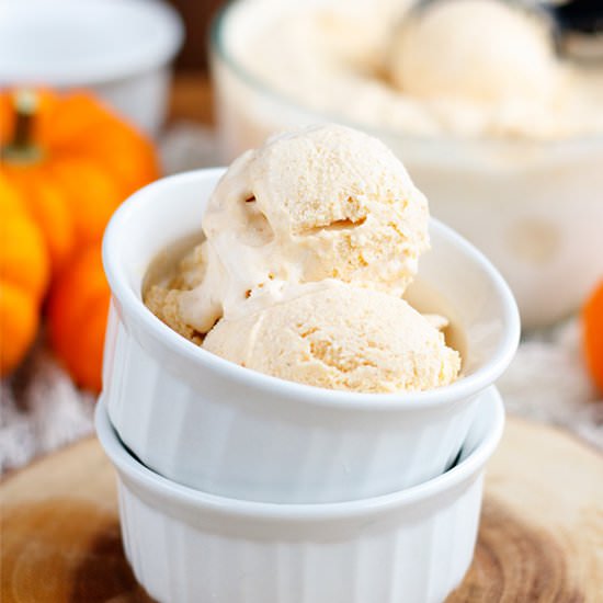 Pumpkin Marshmallow Ice Cream