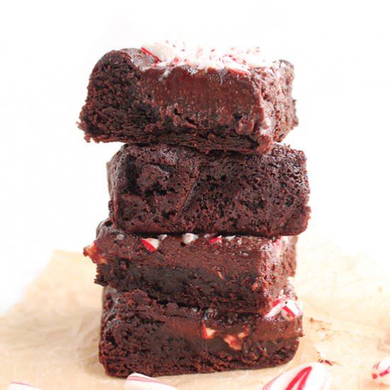 Vegan Peppermint Brownies
