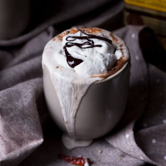 Tequila Spiked Mexican Hot Cocoa