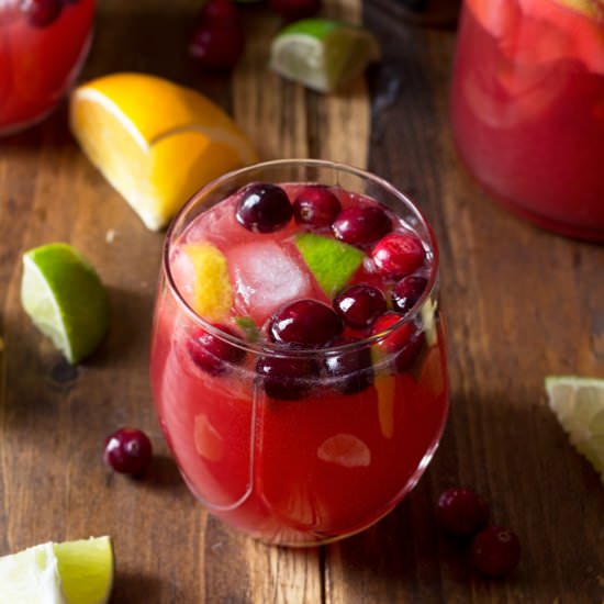 Citrus Cranberry Holiday Sangria