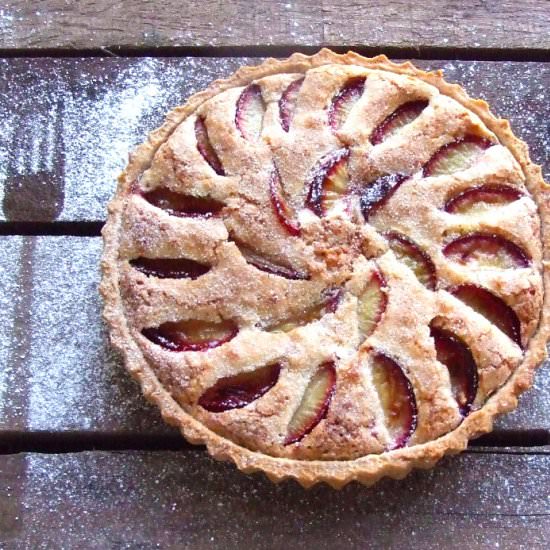 Plum Frangipane Tart