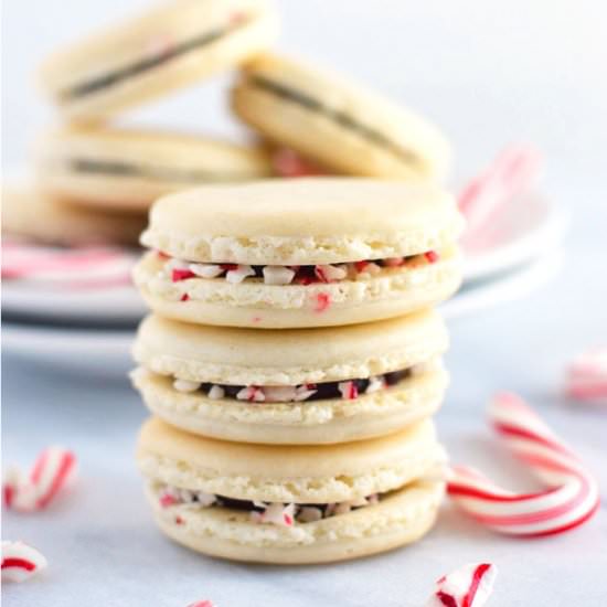 Peppermint Macarons