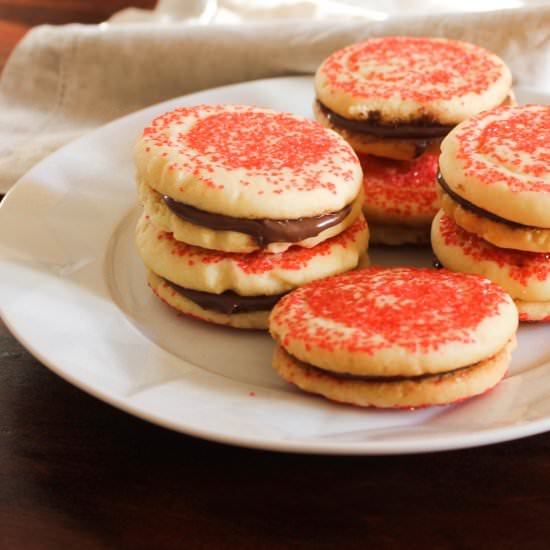 Nutella Sandwich Cookies