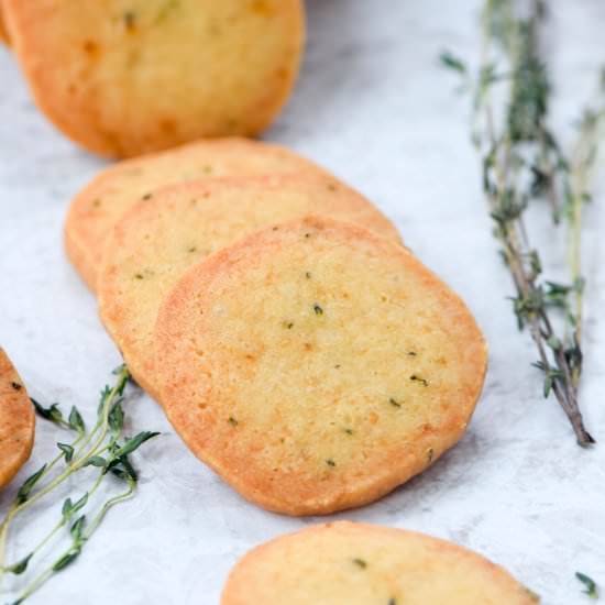 Parmesan Thyme Crackers