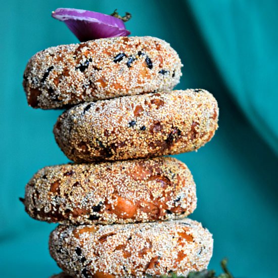 Black Rice & Chickpea Fritters