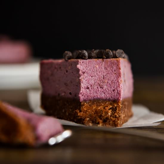 Raw Raspberry Cheesecake