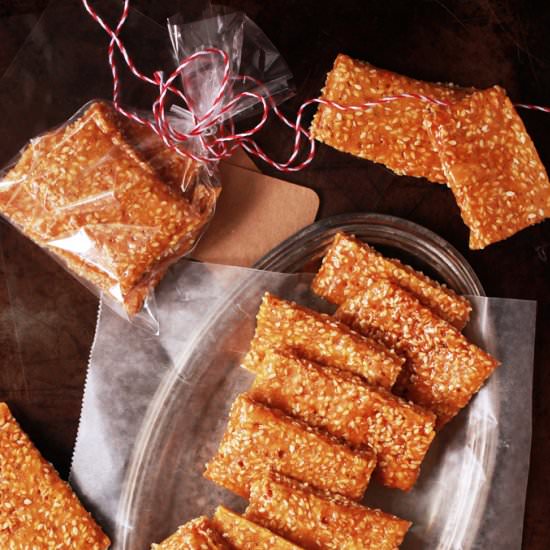 Homemade Sesame Snaps