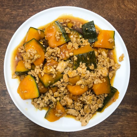 Soy Glazed Kabocha with Chicken
