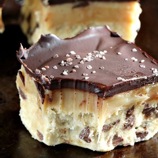 Cookie Dough Millionaire Bars