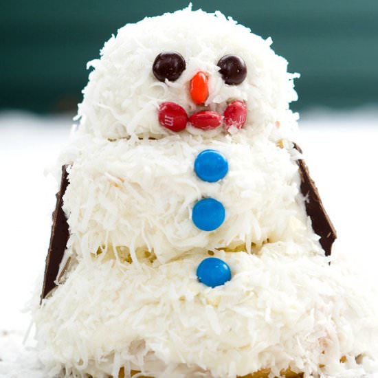 Snowman Cake