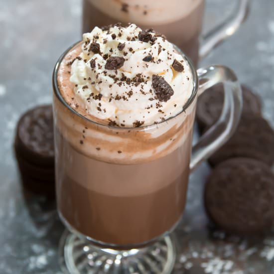 Cookies and Cream Hot Chocolate
