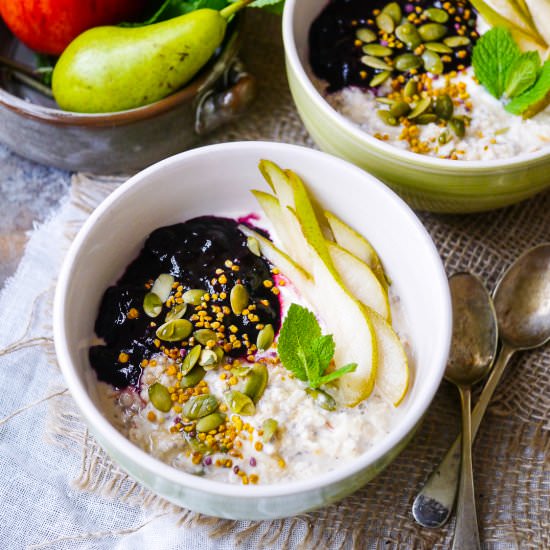 Ginger Spiced Apple Bircher Muesli