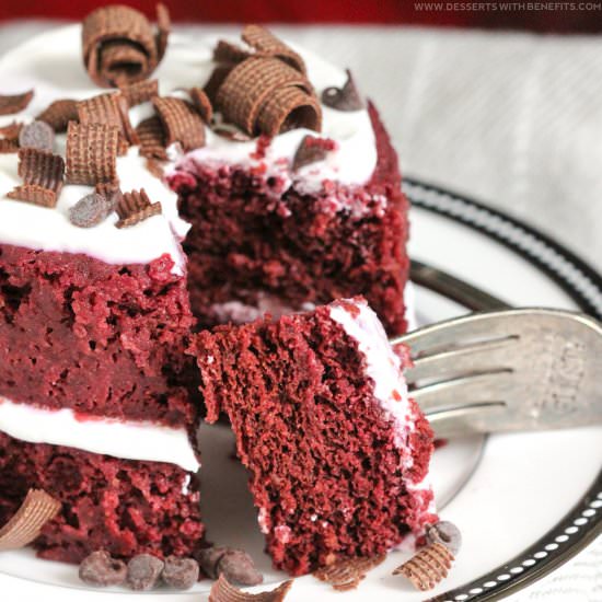 5-Minute Guilt-Free Red Velvet Cake