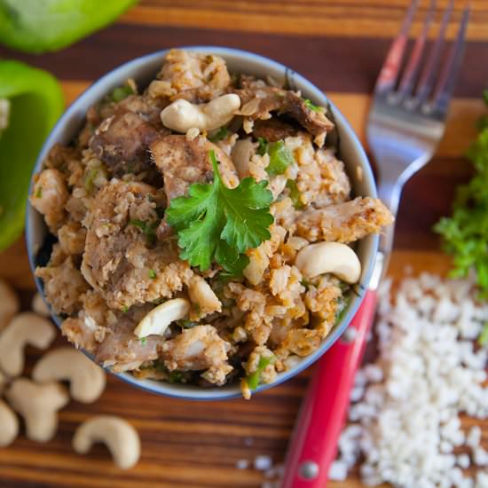 Paleo Cashew Curried Catfish