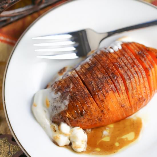 Hasselback Candied Yams