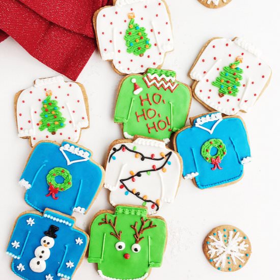 Ugly Christmas Sweater Cookies