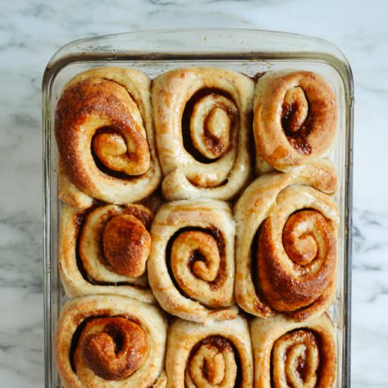 Easy Whole Wheat Cinnamon Buns