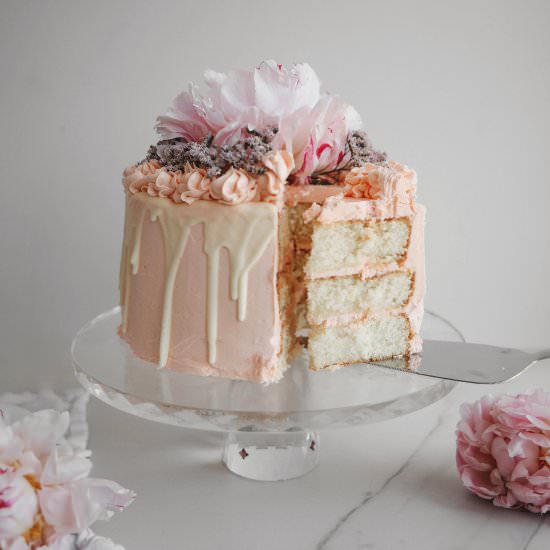 champagne layer cake