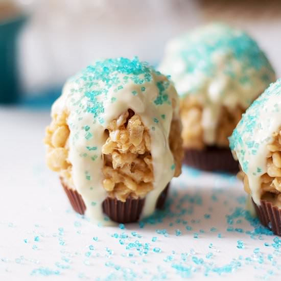 Peanut butter snow globes