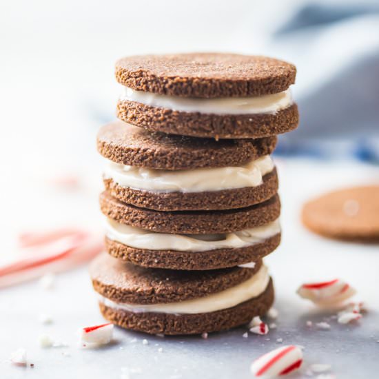 paleo peppermint oreos