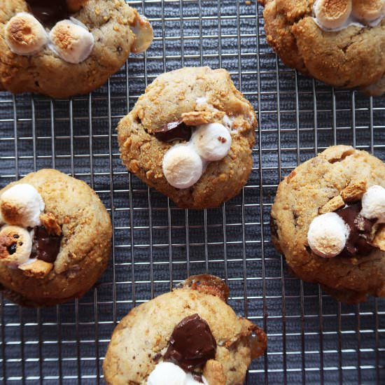 Soft and Chewy S’more Cookies