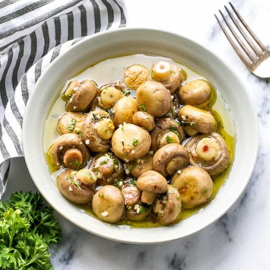 Easy marinated mushrooms
