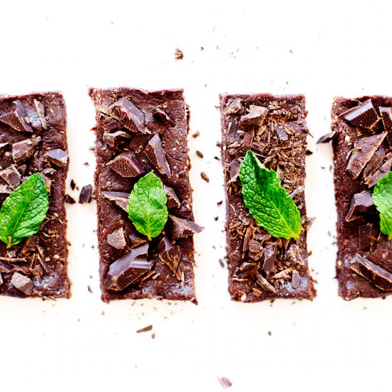 Peppermint Brownie Bars (V + GF)
