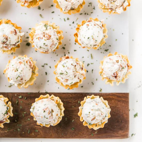 Honey Bacon Goat Cheese Bites