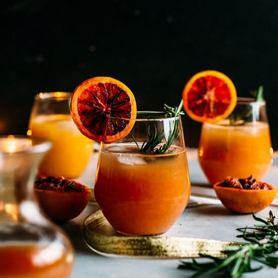 Boozy Blood Orange Punch