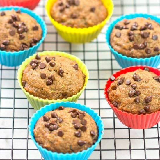 Zucchini Chocolate Chip Muffins