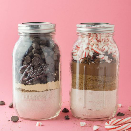 Holiday Mason Jar Baking Mixes