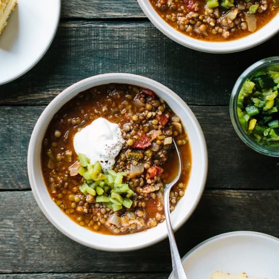 Lentil Quinoa Chili