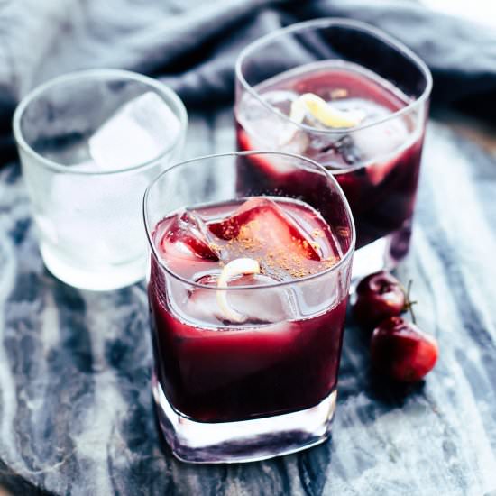 Yuletide Moon Red Holiday Cocktail