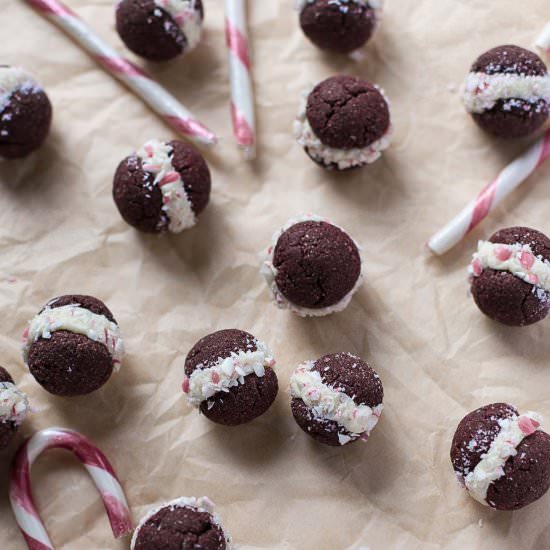 Choco-Peppermint Sandwich Cookies
