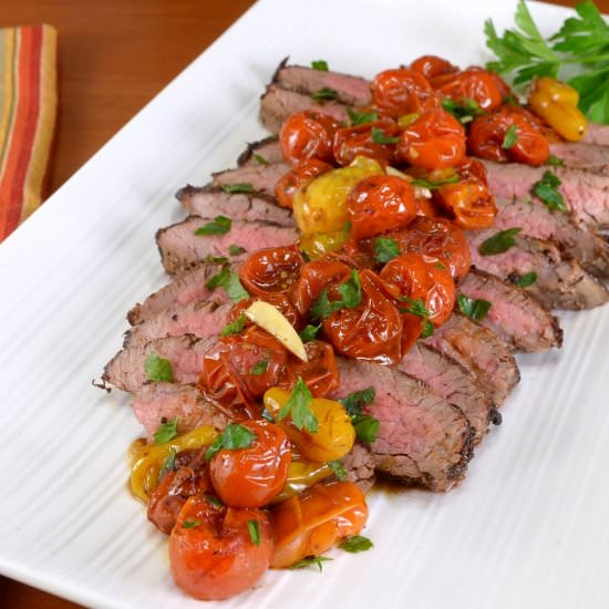 Italian Flank Steak with Balsamic Tomatoes
