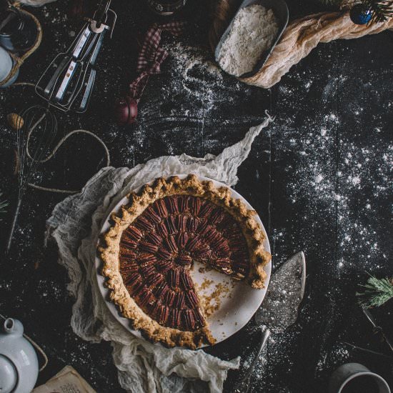 Vegan Cold Brew Coffee Pecan Pie