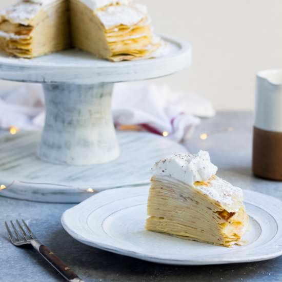 Eggnog Crepe Cake
