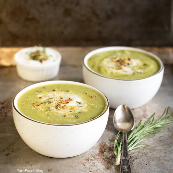 Low Calorie Creamy Paleo Pea Soup