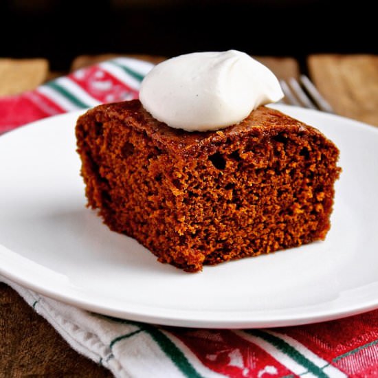 Gingerbread with Lemon Glaze