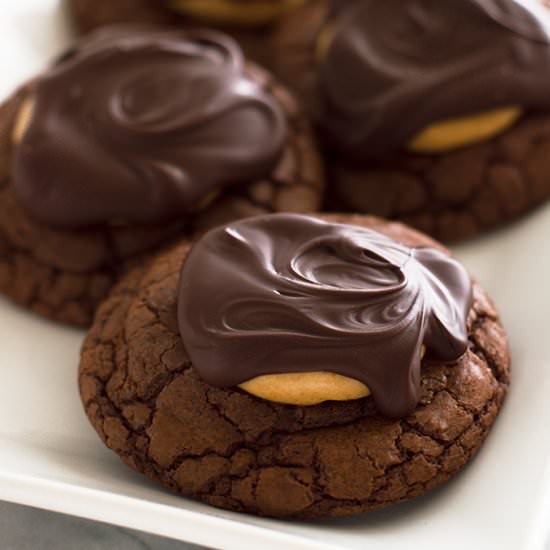 Buckeye Brownie Cookies