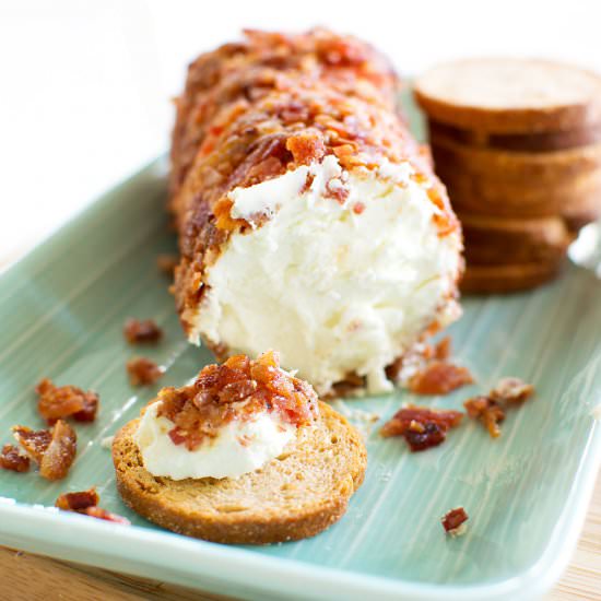 Bacon Goat Cheese Log