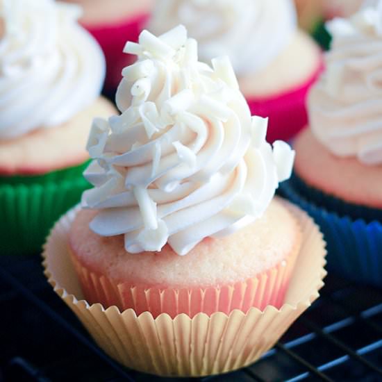 White Chocolate Cupcakes